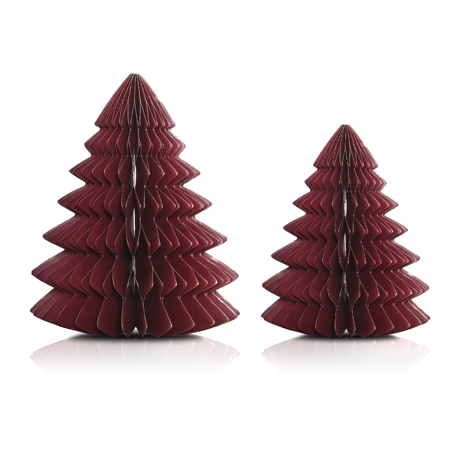 New Claret-Red Design Honeycomb paper Tree ornaments-05.jpg